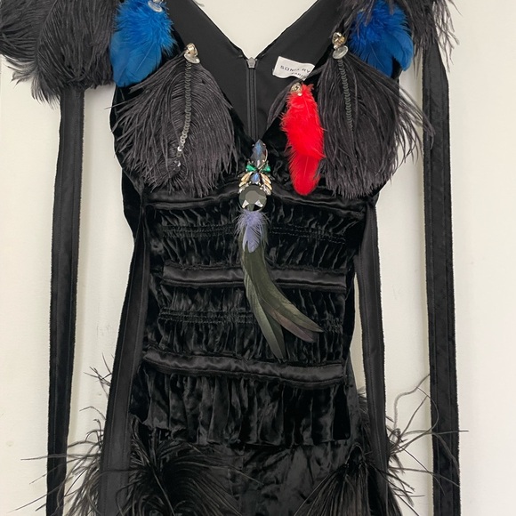 Sonia Rykiel Runway Black Evening Dress gown 34 - Picture 4 of 12